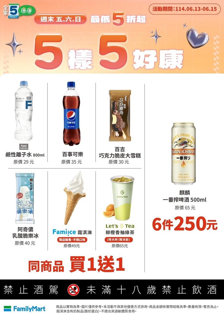 全家便利商店優惠內容。（圖／超商提供）