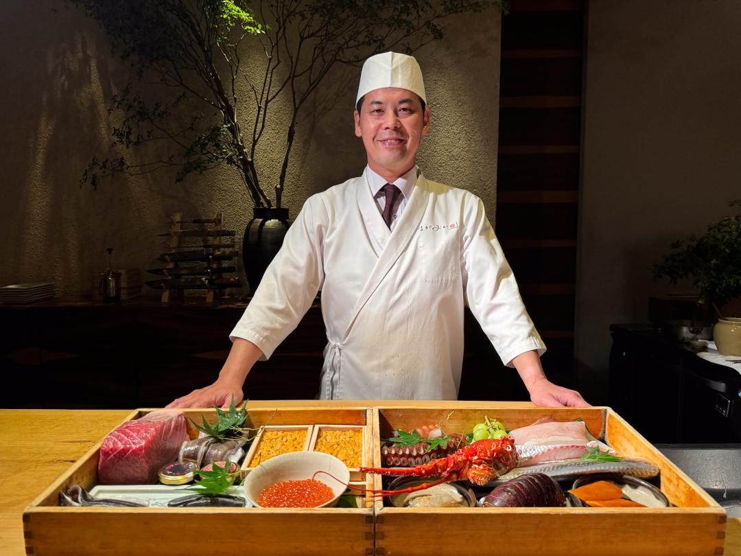 「日本料理長岡」主廚長岡周吾是山口縣人，使用福岡與山口的在地食材打造旬味餐桌。（圖／業者提供）
