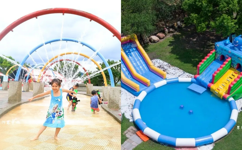 南投「最大氣墊水樂園」今起開放！門票99元換水槍、穿比基尼免費暢玩