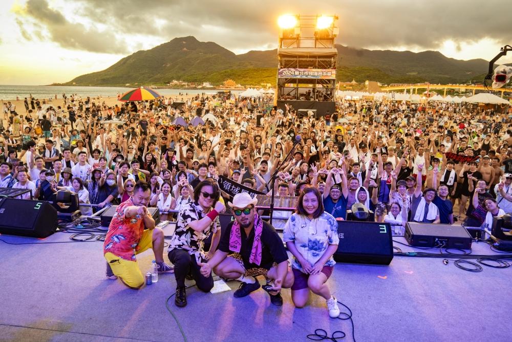 「貢寮海洋音樂祭」將於7月26日至7月27日在貢寮福隆海水浴場沙灘盛大展開。（圖為2024年資料照，新北市觀光局提供）