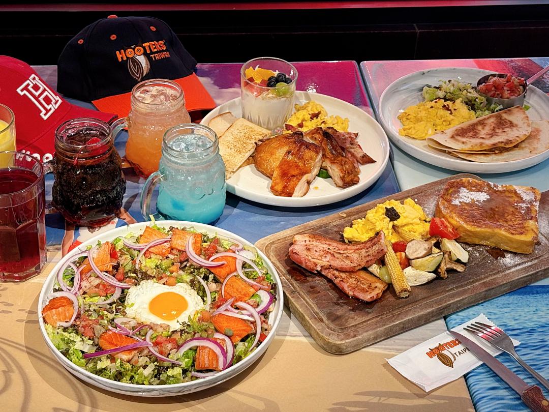Hooters 慶城店成為全球第一間搶先開賣早午餐的分店。（圖／記者郭宣暄攝）