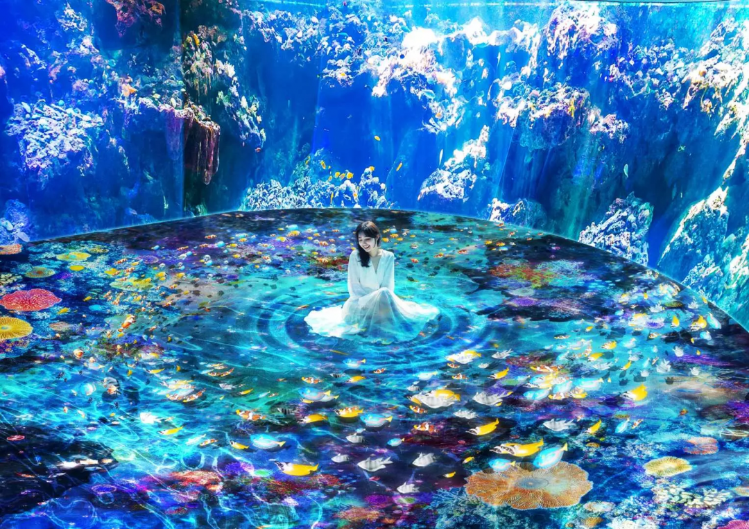 桃園Xpark水族館與NAKED聯手打造沉浸式光影藝術。（圖／業者提供）