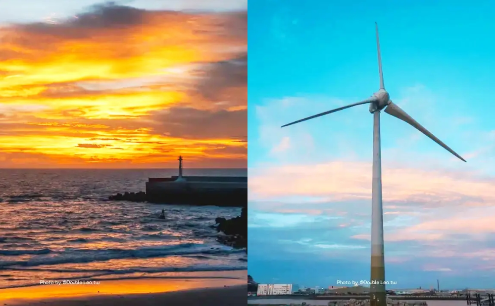 「彰化漁港」被譽為最美夕陽新景點！夢幻火燒雲美照引發關注