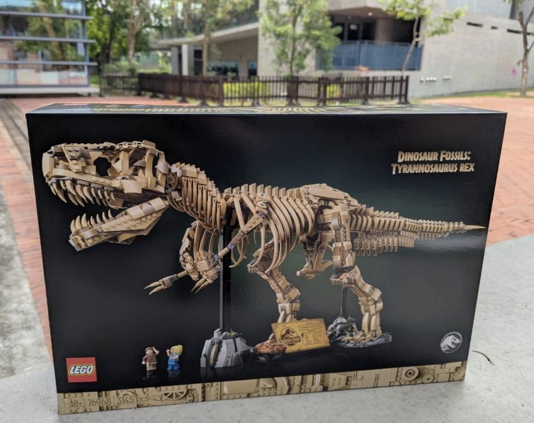 左鎮化石園區推出《Dinosaur 3D》全新影片，入場者有機會抽到樂高積木的恐龍模型。（南市文化局提供）