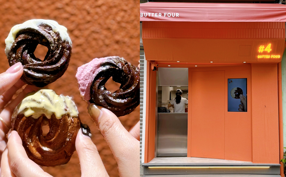 全新甜點品牌「#4 BUTTER FOUR」首店開在台北中山商圈，以外帶為主。（圖／記者郭宣暄攝）