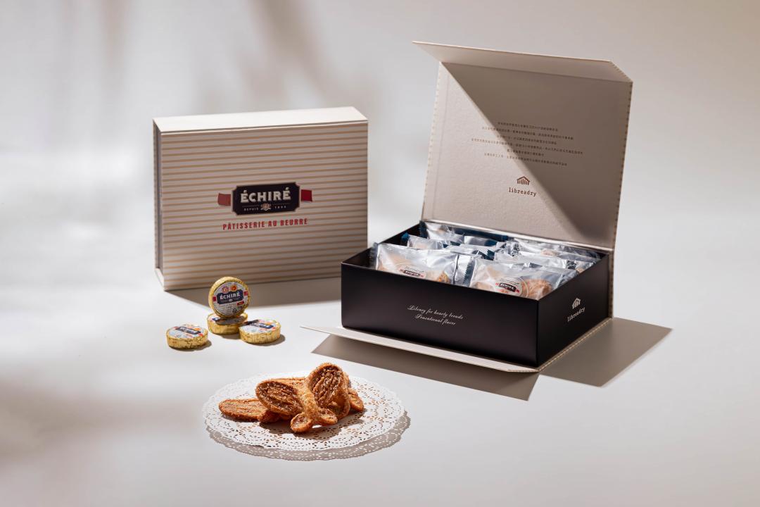 艾許奶油蝴蝶酥一盒12入920元，是今年中秋送禮的新選項。（圖／品牌提供）