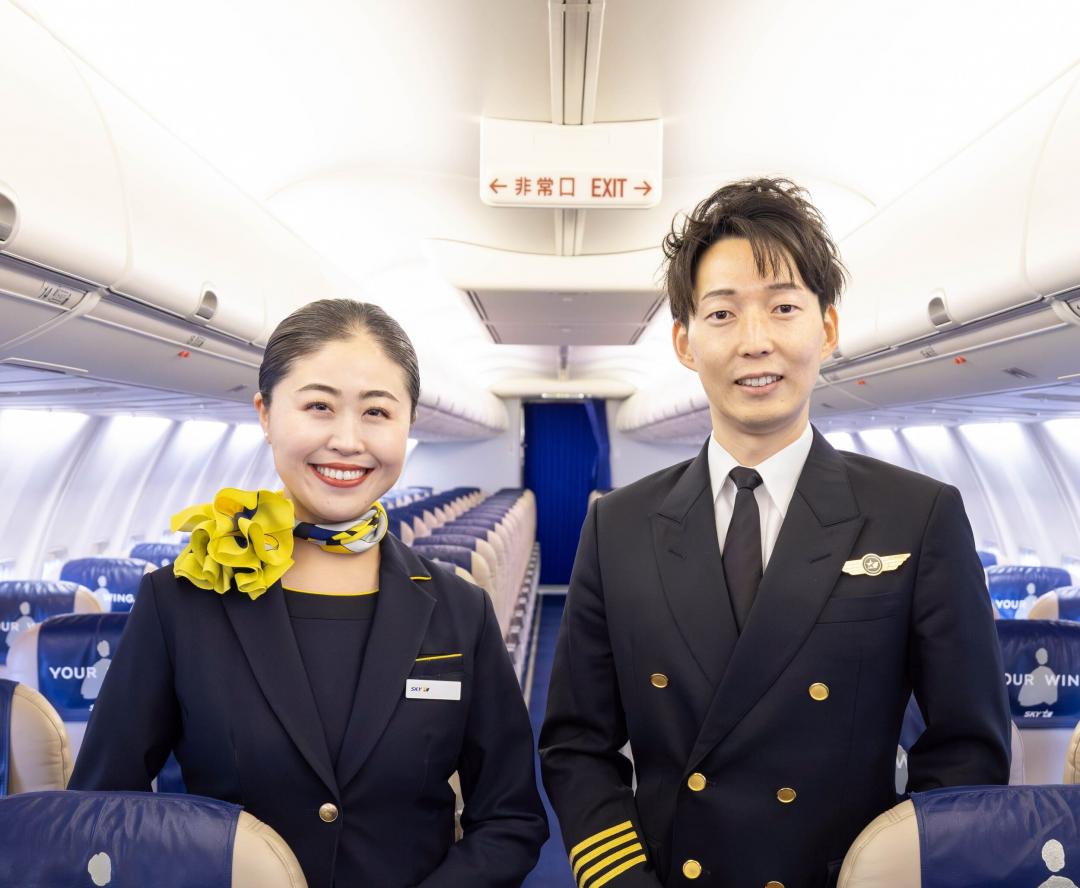 日本天馬航空全航程提供免費託運行李23公斤與手提行李10公斤，附機上餐飲，座位椅距比照傳統航空規格。（圖片來源／Credit A☆50Akira Igarashi）