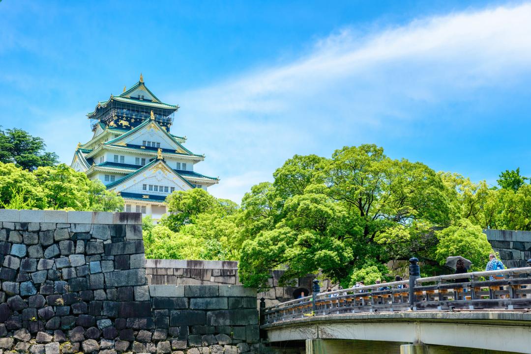 日本三大城之一的大阪城。（圖／雄獅旅遊提供）