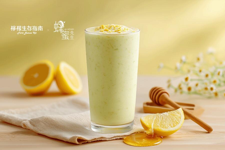 「蜂蜜先生」聯名蜂蜜檸檬冰沙，嘗鮮價110元。（圖／品牌提供）