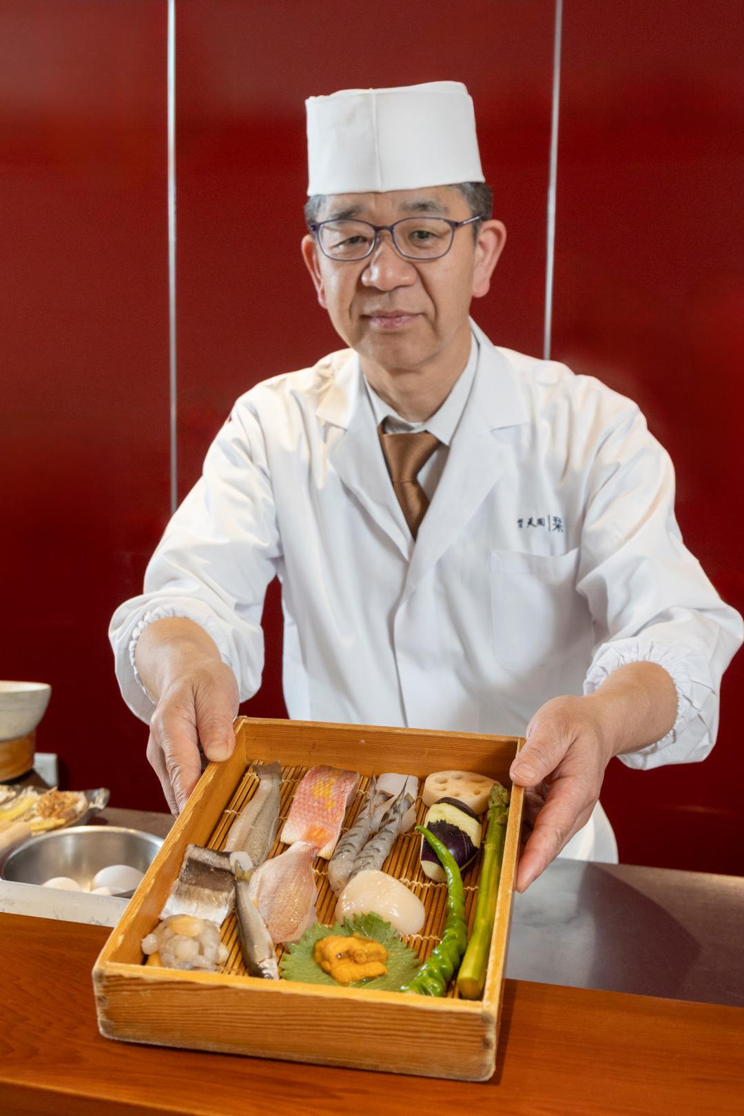 銀座天國栞料理長渡邊利清。（圖／品牌提供）