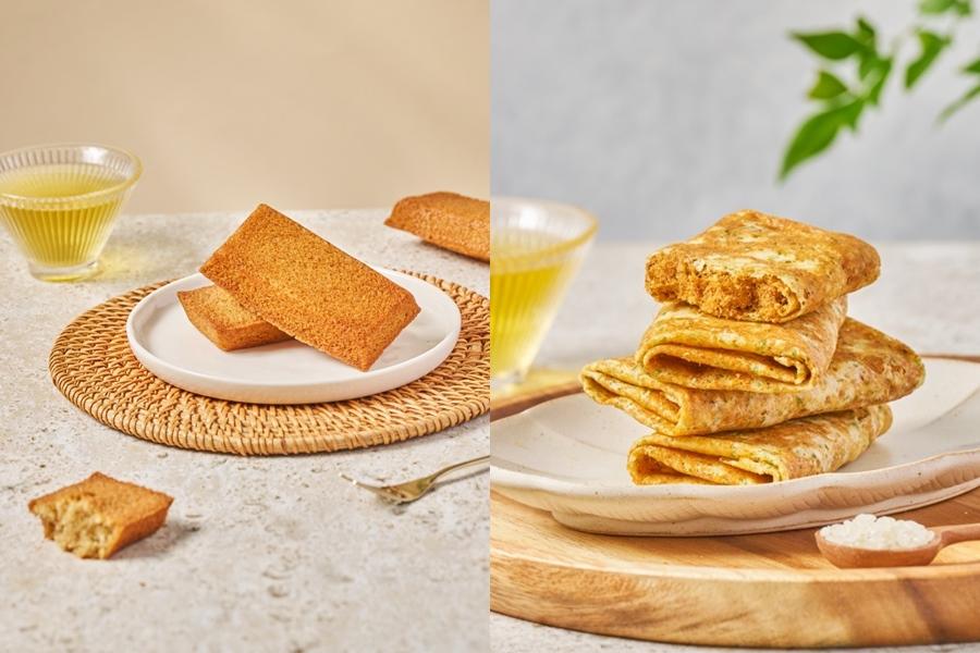 查理布朗烘焙「福米卷」10入禮盒，原價380元，預購價360元。左為費南雪。（圖／品牌提供）