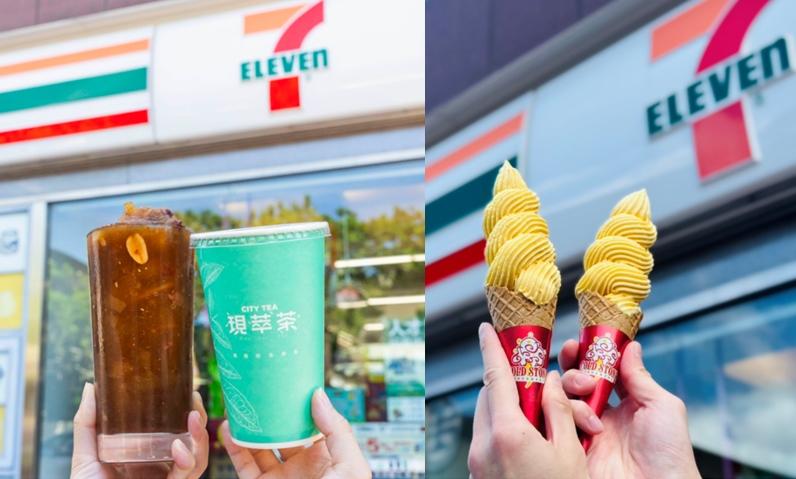 7-ELEVEN全新推出「黑糖粉粿剉冰」和酷聖霜霜淇淋「芒果慕斯」。（圖／超商提供）