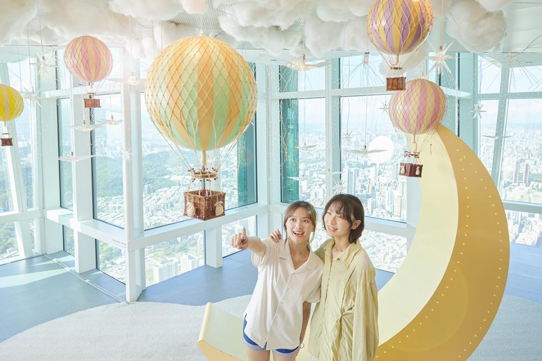 台北101秘境花園觀景台推出「雙人同遊GOGOGO」套票優惠價999元。（圖／品牌提供）