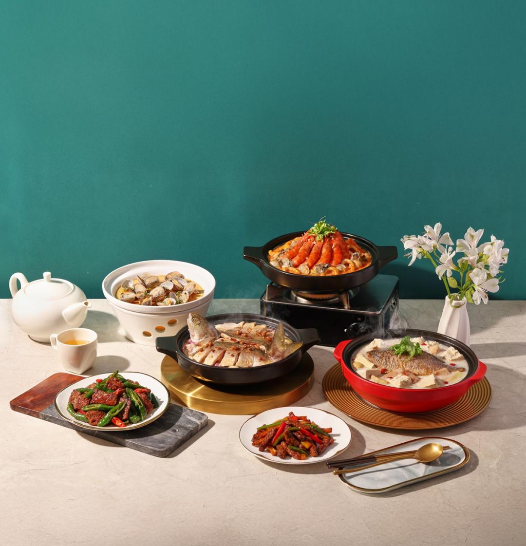 莆田舉辦海味季，以閩式手法融入台灣在地食材，結合當地手炒沙茶，提升食材風味、嚐來微辣馥郁。（圖／品牌提供）