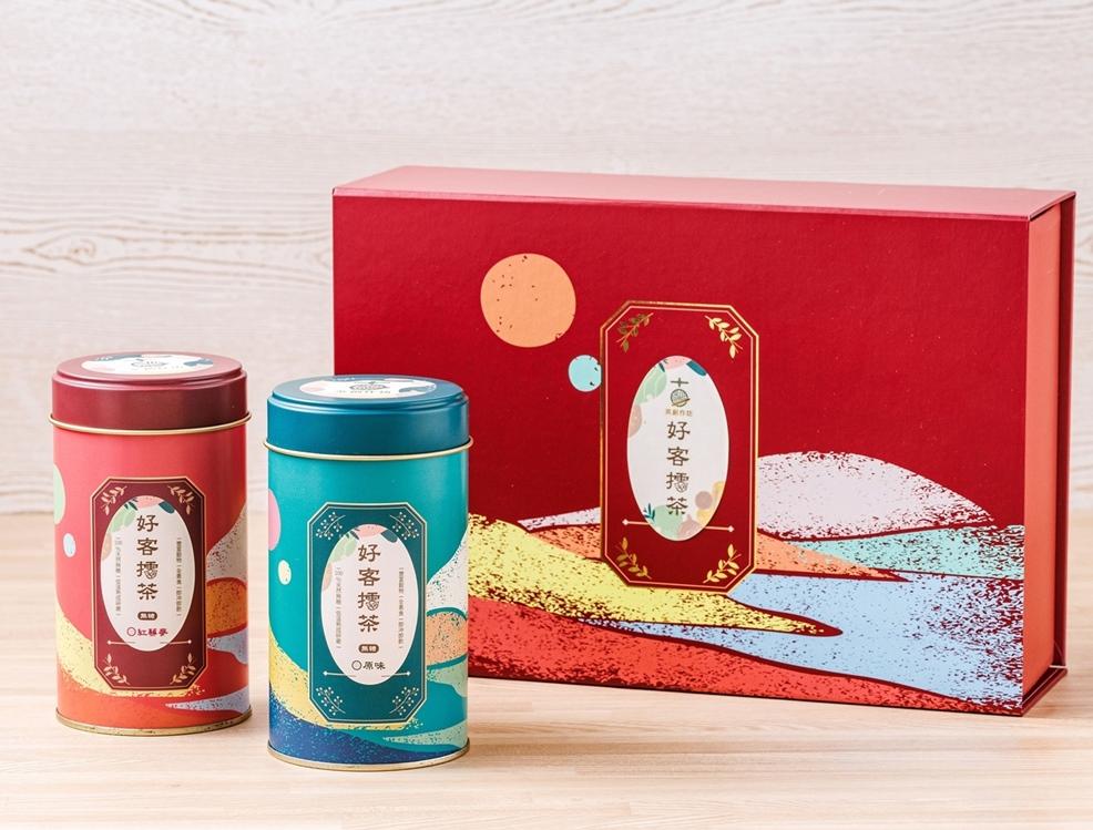 古風茶創擂茶「豪賽擂禮盒」內含原味及紅藜麥口味各一罐,售價650元,天光雜貨店中秋檔期期間優惠價630元。(圖/品牌提供)