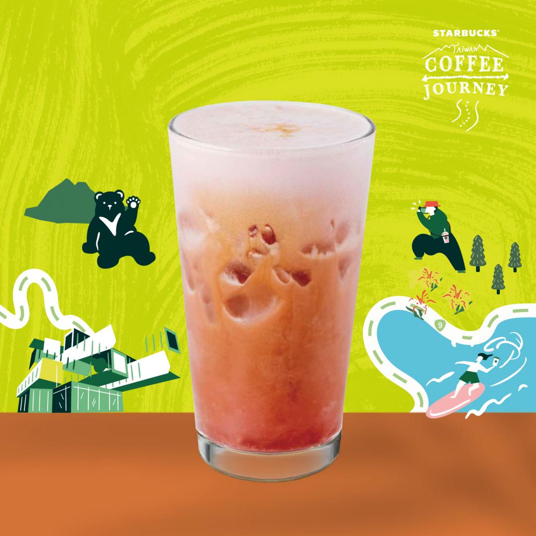 東部限定「綿雲馥茶濃縮咖啡」大杯160元。(圖/品牌提供)