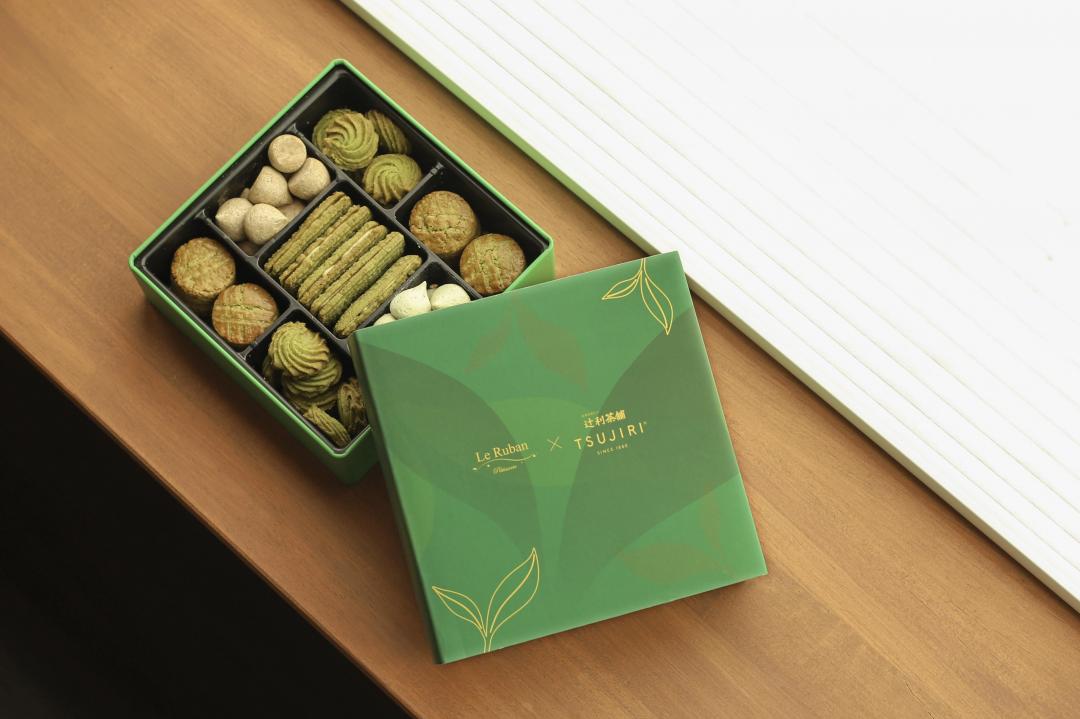 「茶香藏韻聯名禮盒」將5款抹茶點心整合為一盒，680元。