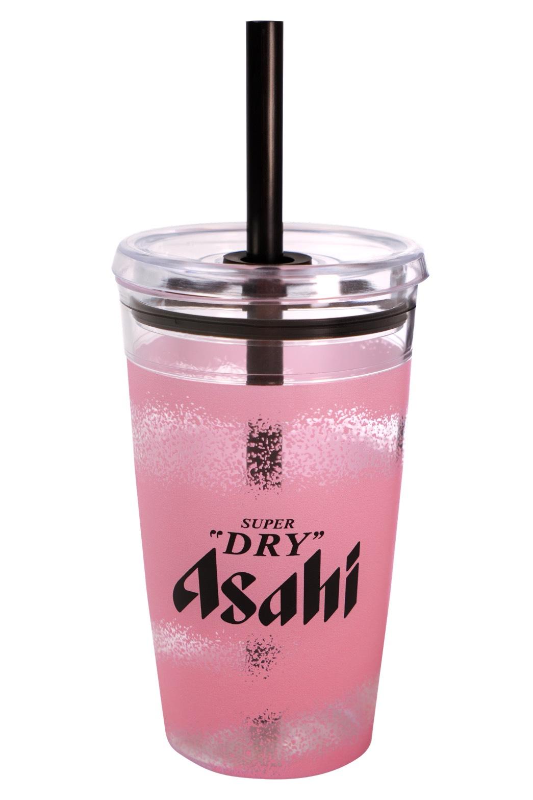 購買Asahi全「啤酒」系列商品，單筆滿399元贈送「Asahi super dry冷飲杯」。（圖／家樂福提供）