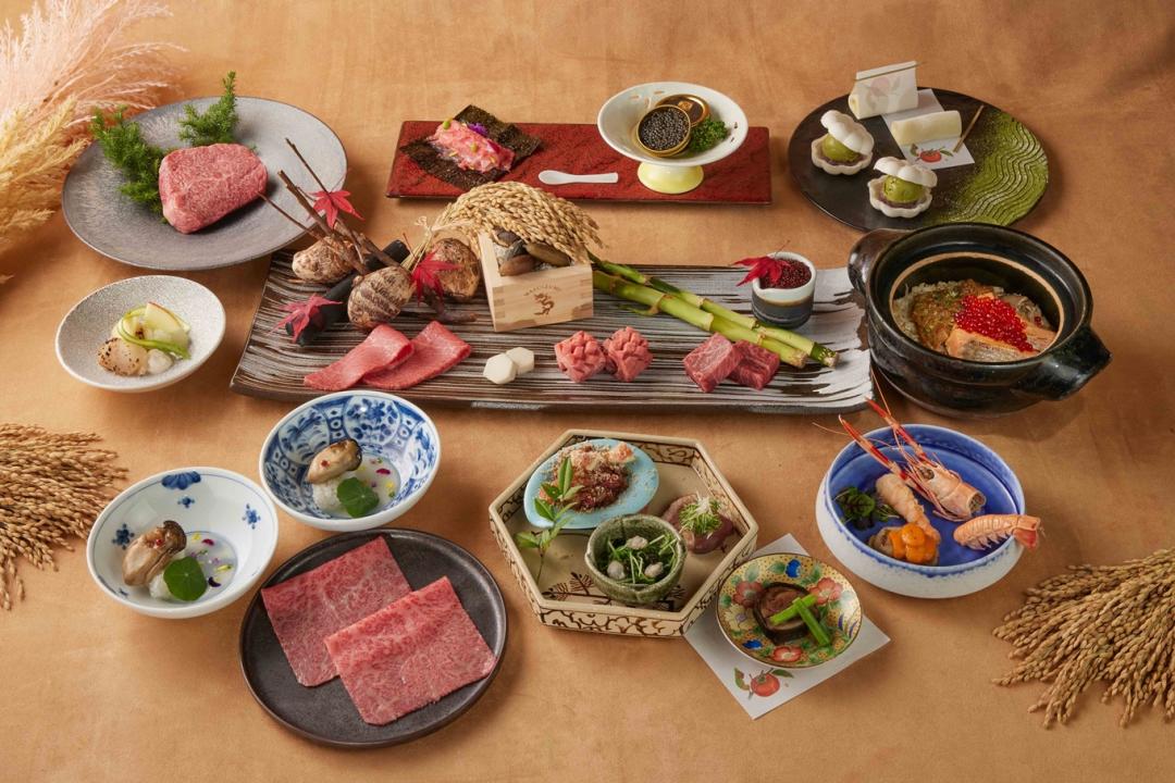 和牛47自10月1日起換上全新秋季菜色「神無月套餐」迎中秋，每位3,880元，另加10%服務費。（圖／品牌提供）