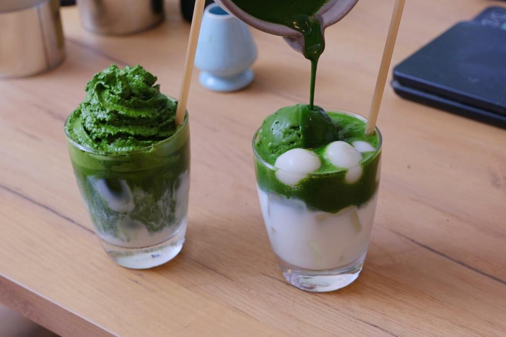 抹茶飲品充滿茶香，就算沒有另外加糖，也不會感到苦澀。（圖／飯店提供）