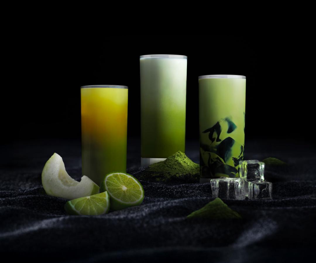 「特．好喝」聯手電競品牌「Razer」推出3款抺茶新品，每杯售價65元至85元。（圖／品牌提供）