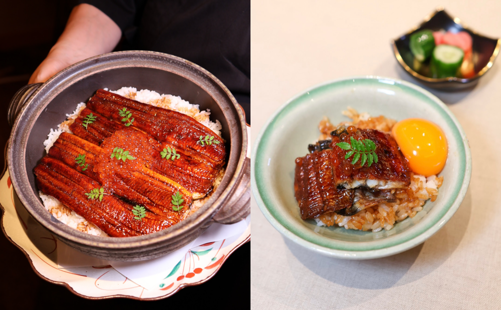 主食「鰻魚月見小丼」鰻魚刷上特製醬汁後香氣四溢。（圖／記者郭宣暄攝）
