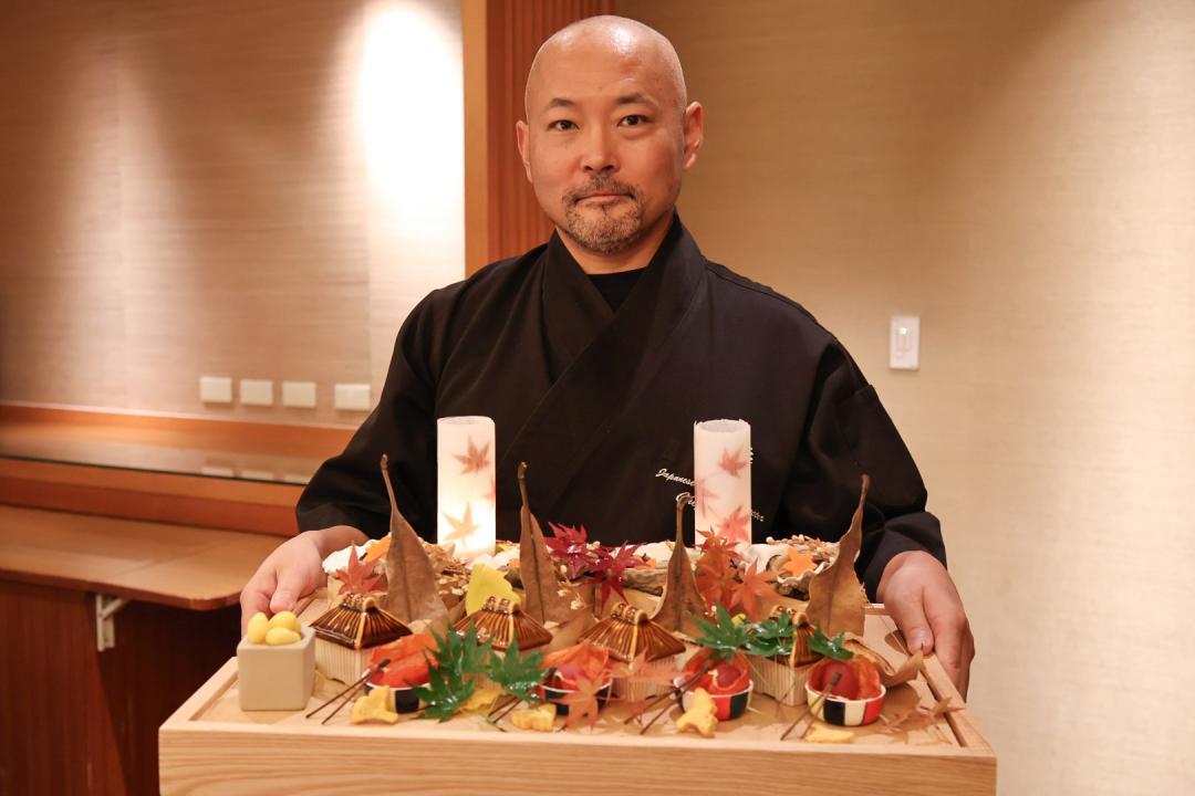 台北喜來登桃山新任料理長菊地良幸，深受京都料理精神薰陶。（圖／記者郭宣暄攝）