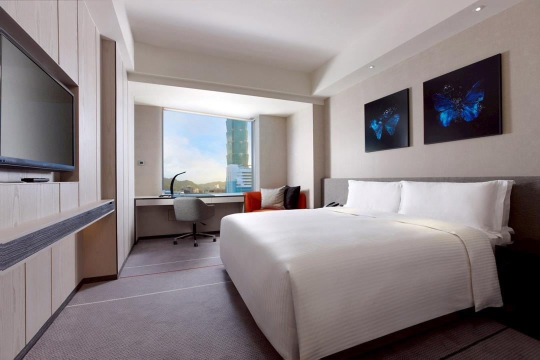 台北艾麗一泊二食景隅豪華客房雙人住宿。（圖／飯店提供）