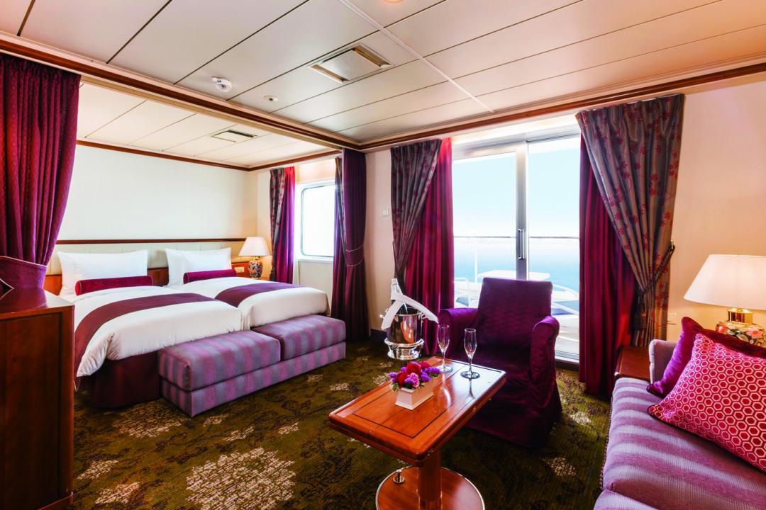 全船多達436間客房，結合日式精緻款待與世界級設施。（圖／品牌提供）