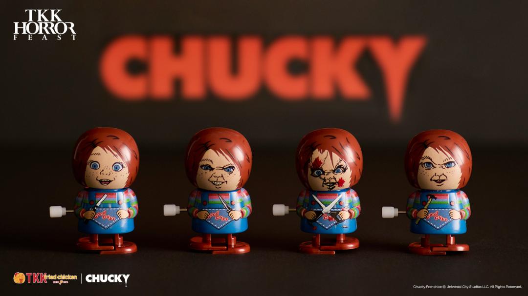 「鬼娃恰吉發條玩具盲袋」共推出四款造型，每款可用399元直接購入，或是點套餐贈送。（圖／品牌提供）