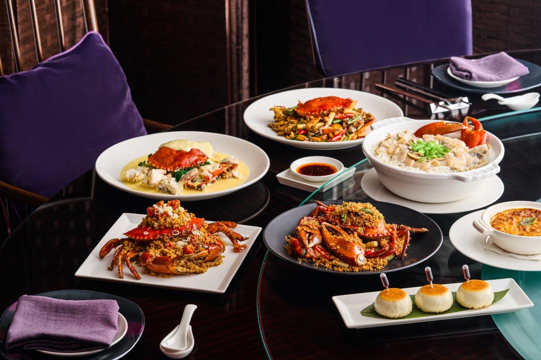 11月30日前都能品嘗紫艷中餐廳的秋蟹饗宴，料理每份480元至3,380元。