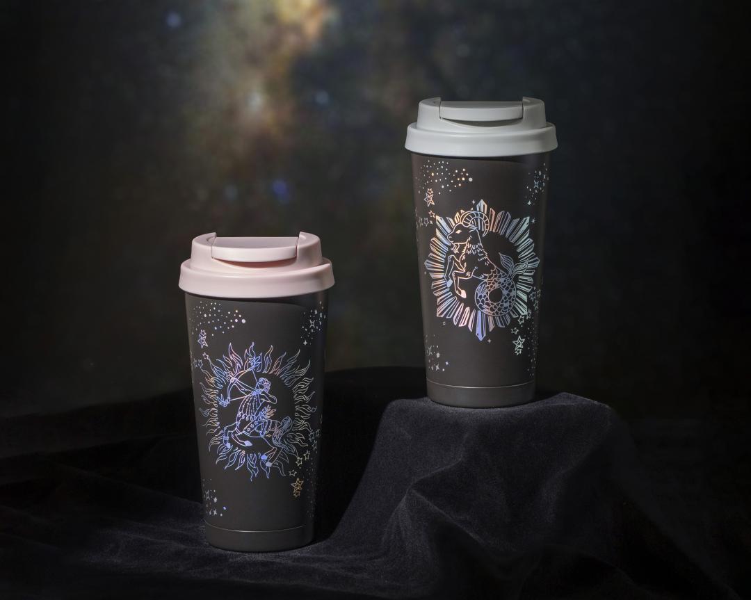 全新射手星座與摩羯星座不鏽鋼杯11月5日全門市及線上門市同步登場。(圖/品牌提供)