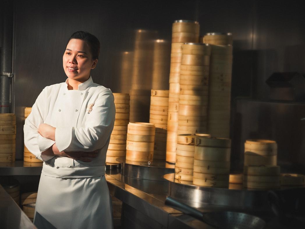 雅閣新任副主廚葉銘惠，結合傳統匠心技藝，演繹港點新姿。