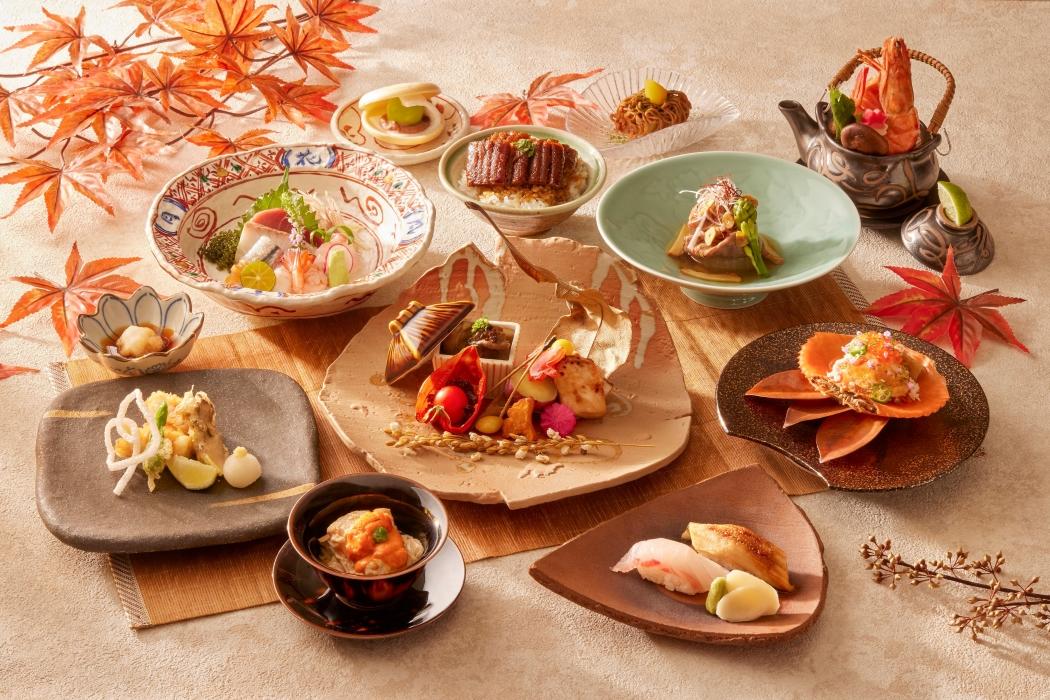 菊地料理長新上任首推「秋之旬味」會席套餐，每套4,980元+10%。