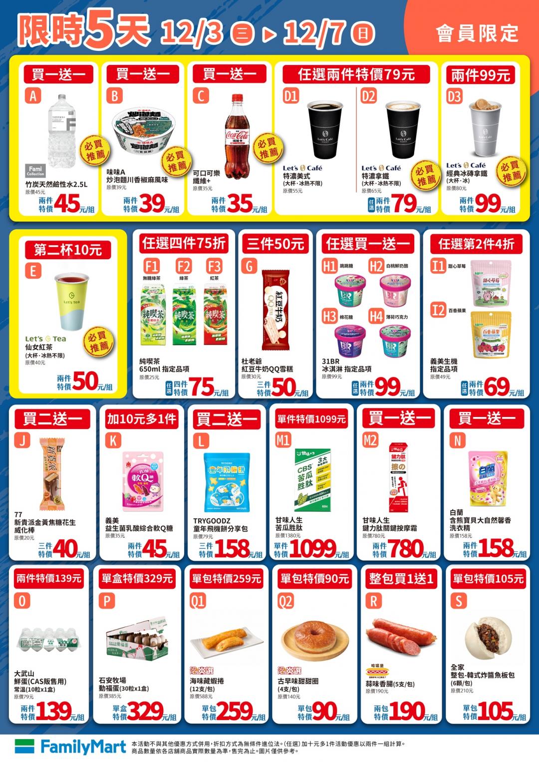 全家會員優惠內容。（圖／超商提供）