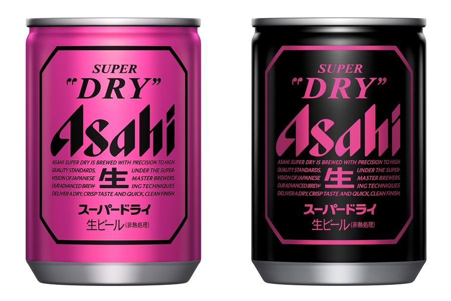 BLACKPINK最具代表的粉紅與黑色的Asahi Super DRY罐裝迷你135ml。（圖／業者提供）