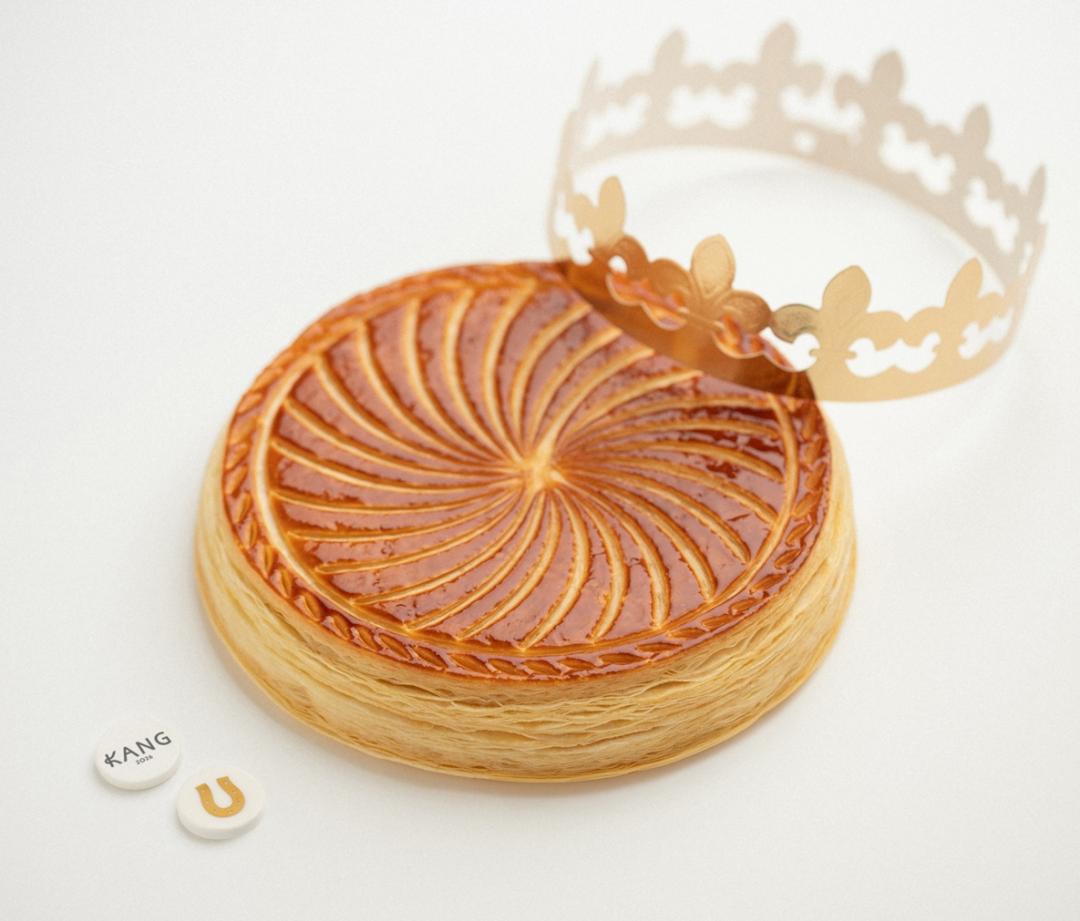 迎接象徵團圓、祝福與溫暖的節慶時刻，KANG Artisan Bakery即日起推出經典法式國王派，售價1,680元。（圖／品牌提供）