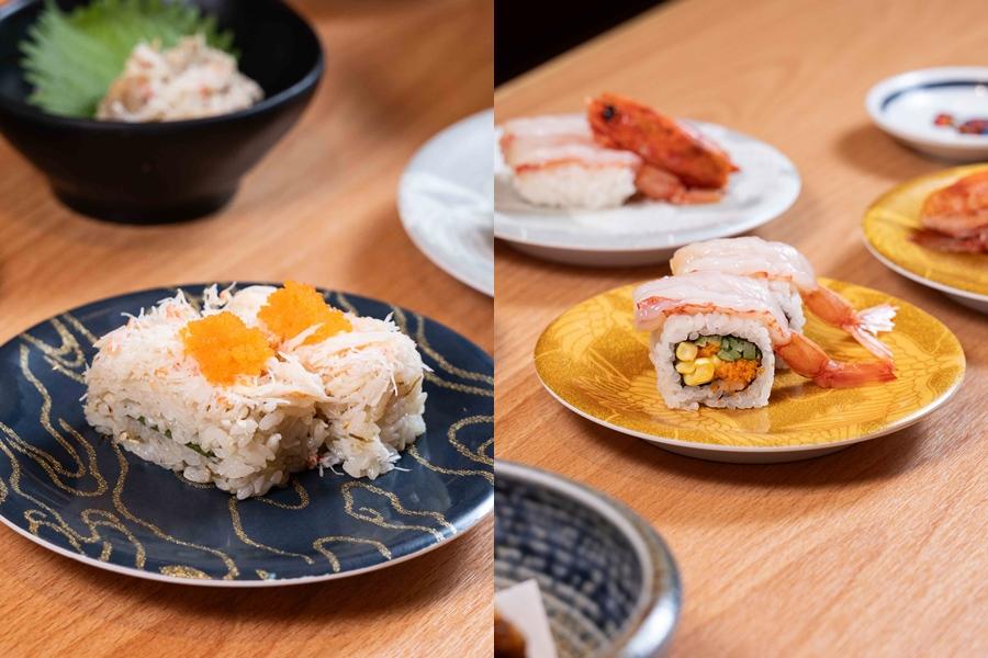 合點壽司冬季頂級食材1即日起開跑，為不能錯過的蝦蟹壽司新選擇。（圖／業者提供）