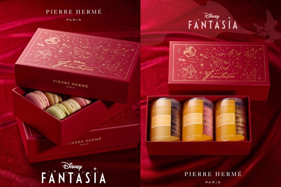 PIERRE HERMÉ PARIS《幻想曲 Fantasia》「星語新歲」12入馬卡龍禮盒1820元，「星耀綺夢」18入馬卡龍禮盒2620元，「魔法星鑽」3入常溫鑽石餅乾禮盒1280元。（品牌提供）