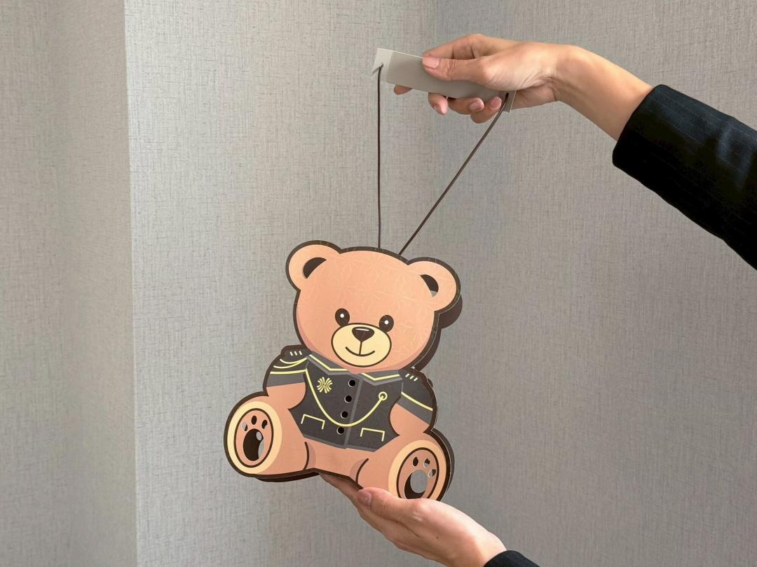 高雄漢來飯店首推專屬「漢來熊」小提燈，超萌設計將掀起熱潮。（漢來提供）