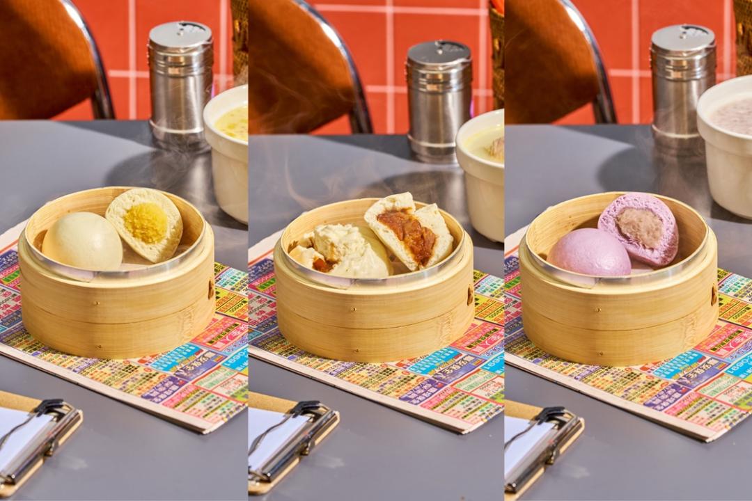 奶皇包、芋泥包、叉燒包單點38元。（品牌提供）