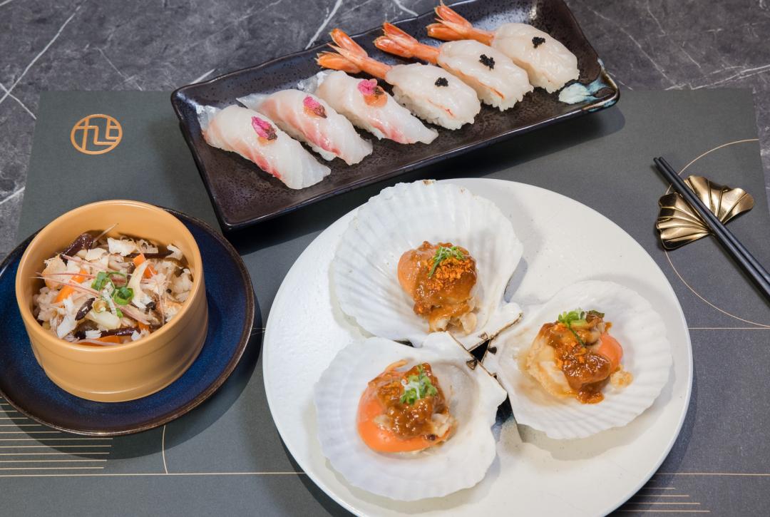 「旭集 和食集錦」推出「春映海味季（春映え海幸）」共4道精緻料理，開啟一場喚醒味蕾的旬味盛宴。（品牌提供）