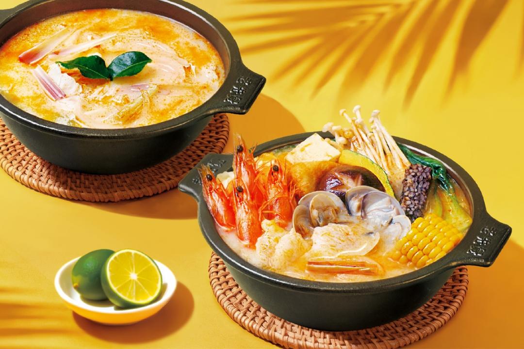 吾蜂美味集團老先覺新推「泰鮮檸冬蔭功鍋」與「澎派海鮮冬蔭功鍋」，從150元到285元的價格區間，挑戰最高CP值泰式火鍋。（品牌提供）