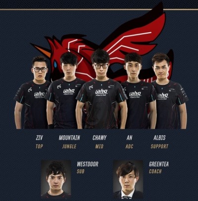 LOL世界賽》戰隊名單確定 ahq中路選手Westdoor列替補
