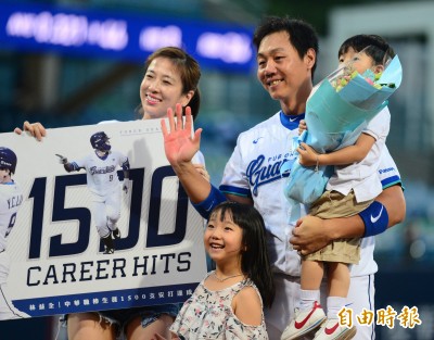 中職》1500安達陣 林益全感謝家人、球團(影音) 中職》1500安達陣 林益全感謝家人、球團(影音)