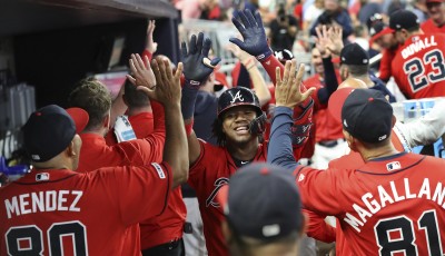 MLB》阿庫尼亞開轟達成百打點 勇士連兩年國聯東區封王 MLB》阿庫尼亞開轟達成百打點 勇士連兩年國聯東區封王
