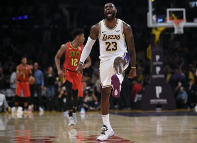 NBA》詹姆斯發威33分、0失誤 老鷹連兩天遭洛城軍打爆慘輸70分 NBA》詹姆斯發威33分、0失誤 老鷹連兩天遭洛城軍打爆慘輸70分