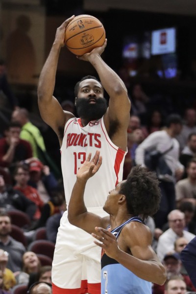 NBA》哈登單場狂飆10顆外線! 瘋砍55分擊敗騎士 NBA》哈登單場狂飆10顆外線! 瘋砍55分擊敗騎士