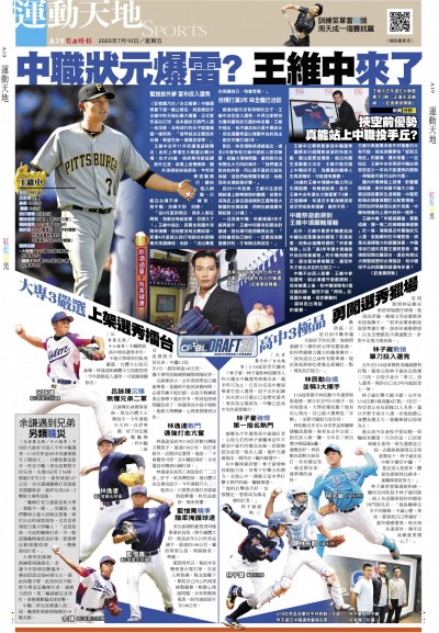 中職狀元爆雷? 王維中來了 中職狀元爆雷? 王維中來了