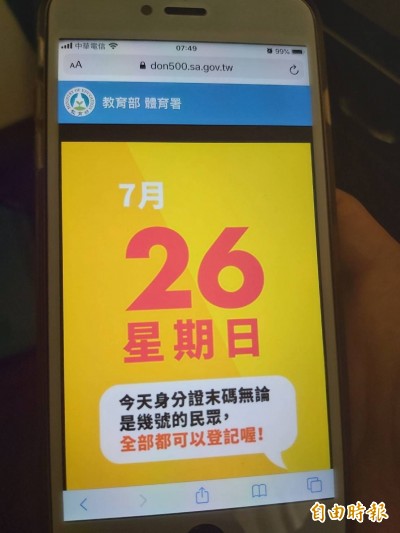 動滋券》登記倒數! 已有670萬人成功取得抽籤資格 動滋券》登記倒數! 已有670萬人成功取得抽籤資格